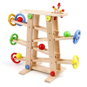 Wooden Wooden Race Track Toddler Toys for 1-3, New In Box